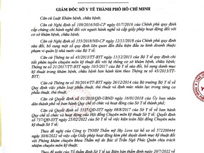 Giấy Phép Khám Chữa Bệnh